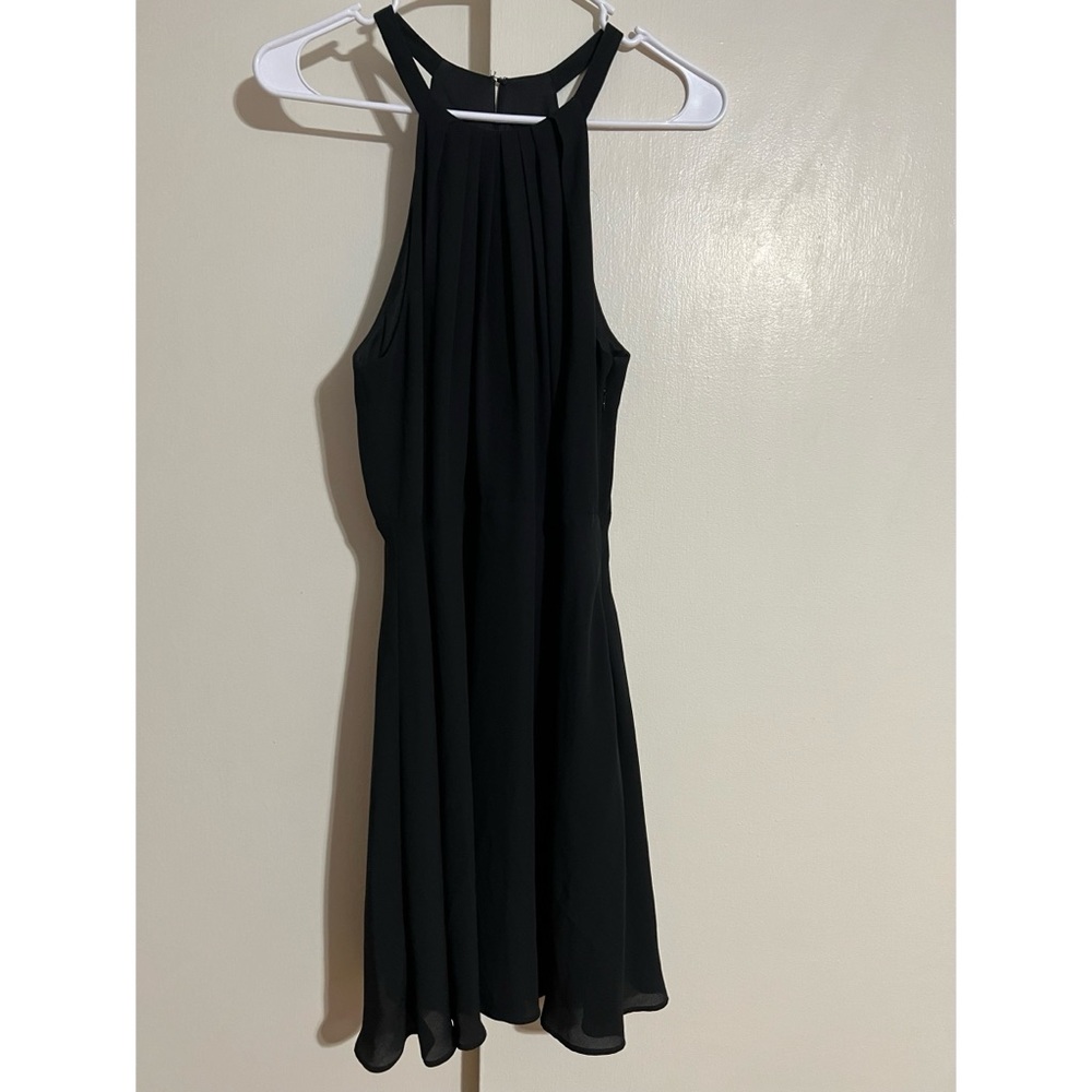 Express Sleeveless High Neck Halter Dress